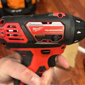 Milwaukee Red and Black Cordless Screwdriver NWOB